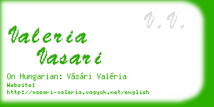 valeria vasari business card