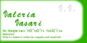 valeria vasari business card